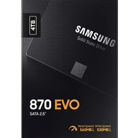 Samsung 870 EVO Series 2.5" (MZ-77E4T0B/EU) 4TB SATA Internal SSD Drive