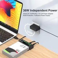 Maiwo USB Type-C, Dual Bay HDD/NVMe M2 SSD 10Gbps Clone Converter For 2.5" and 3.5" SATA, Clone SATA to NVMe Instantly