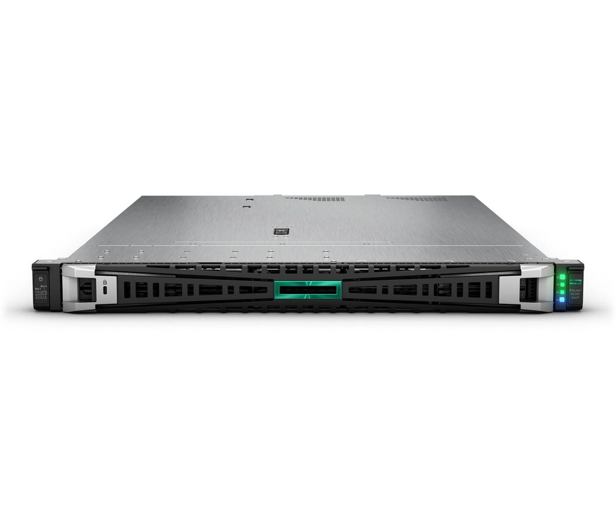 Hewlett Packard Enterprise ProLiant DL320 Gen11 4510 12c 1P 2x32GB-R 8SFF MR408i-o 2x480GB SATA SSD 2x1000W PS EU Server