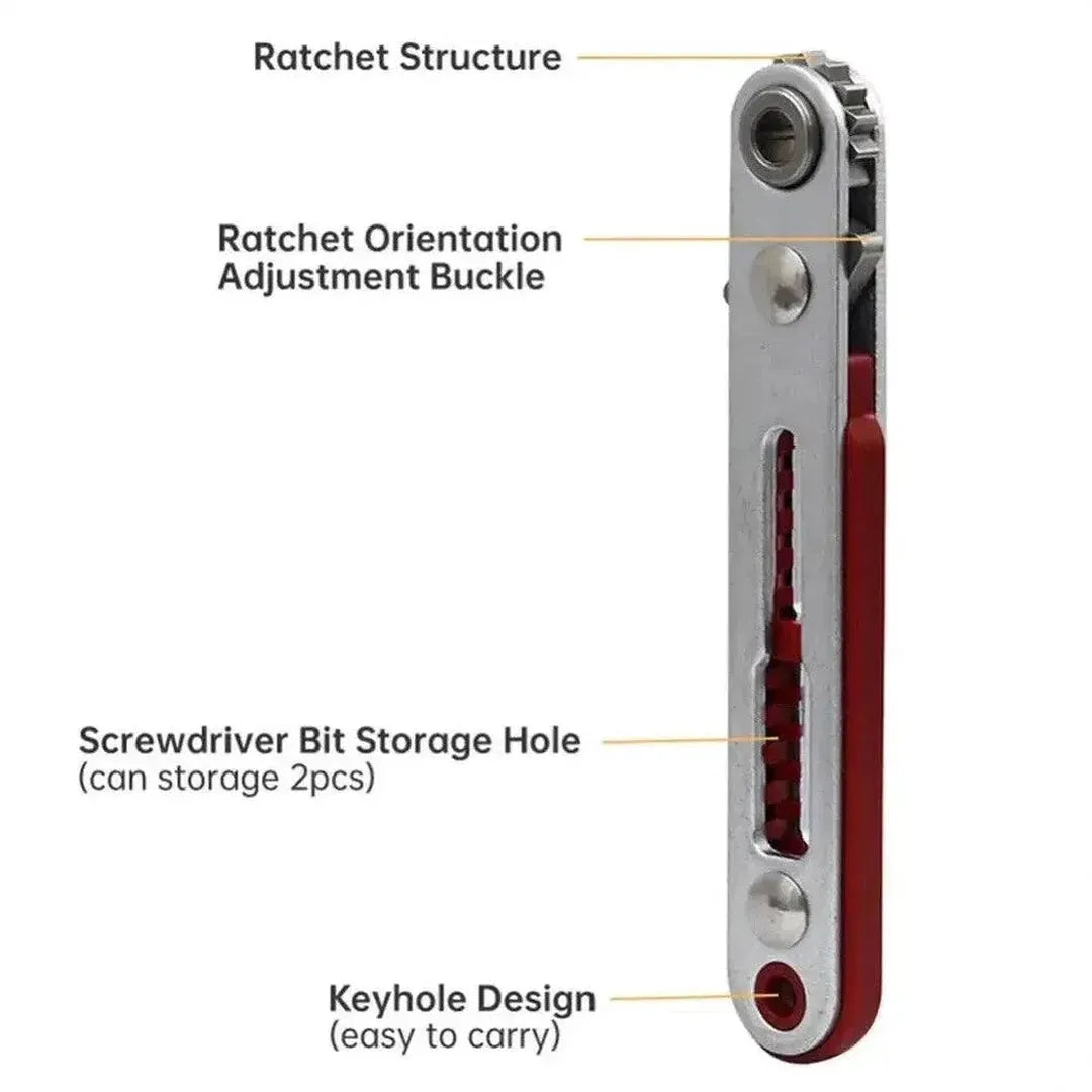 Mini Ratchet Wrench 1/4 Inch Drive Socket