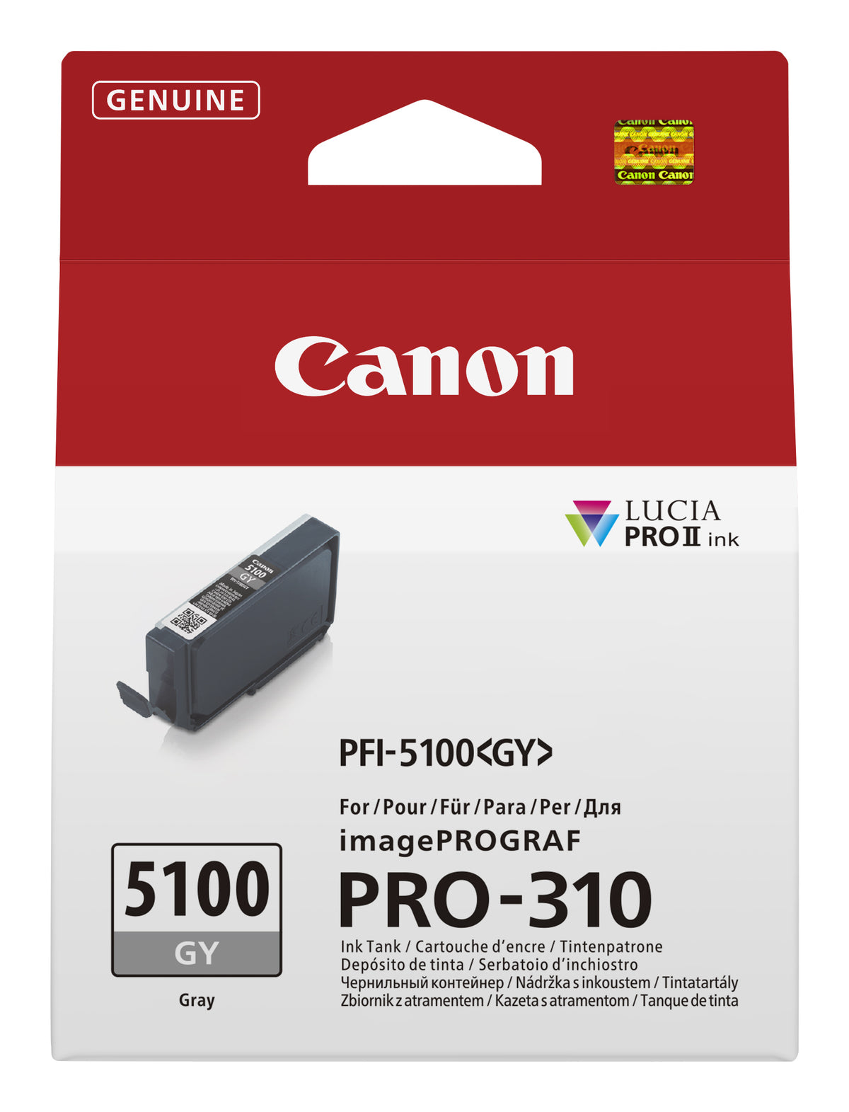 Canon PFI-5100 GY ink cartridge 1 pc(s) Original Grey
