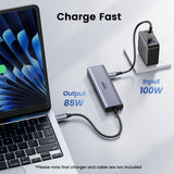 Ugreen USB-C Hub 6-in-1 HDMI - 2x USB-A 3.2 - 2x USB-C 3.2 - PD Docking Dock Grey