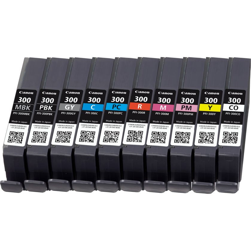 Canon PFI-300 ink cartridge 10 pc(s) Original Black, Blue, Cyan, Grey, Magenta, Photo black, Photo magenta, Red, Yellow