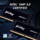 Kingston Technology FURY 8GB 4800MT/s DDR5 CL38 SODIMM Impact