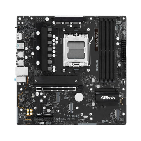 ASRock A620AM PRO-A AMD Socket AM5 Motherboard, 4x DDR5 Slots, 3x M.2 Socket, 2.5GbE LAN, 1x HDMI Port