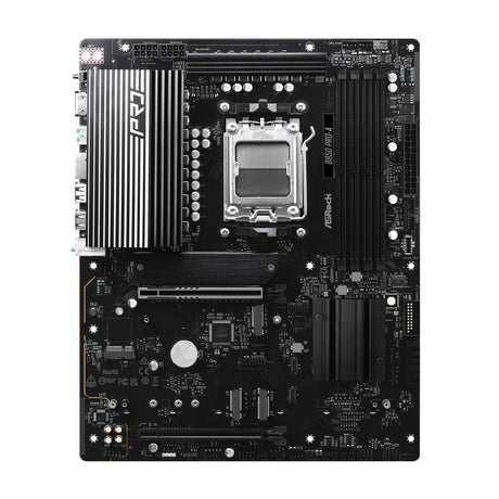 ASRock B850 Pro-A AMD AM5 Socket Motherboard, ATX, 4x DDR5 Slots, 4x M.2 Sockets, 2.5GbE LAN, 1x HDMI Port / 1x USB-C