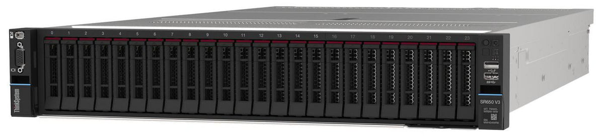 Lenovo Intel Xeon Silver 4509Y 8C 125W 2.6G, 1x64GB RAM, 8x 2.5" SAS Open bay, 1x1100W Titanium, 940-8i 4GB