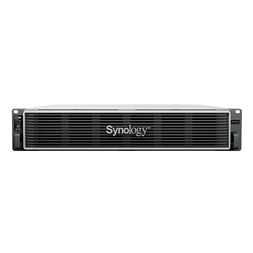 Synology RackStation RS4826xs+, Intel Xeon D-1739, 16 GB DDR4 ECC RDIMM, 12 × 3.5" SATA HDD or 2.5" SATA SSD, RJ-45, USB, 46.3 dB(A)