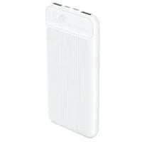 Prevo SP3012 Power bank,10000mAh Portable Fast Charging for Smart Phones, Tablets and Other Devices, Slim Design, Dual-Port with USB Type-C and Micro USB Connection, White