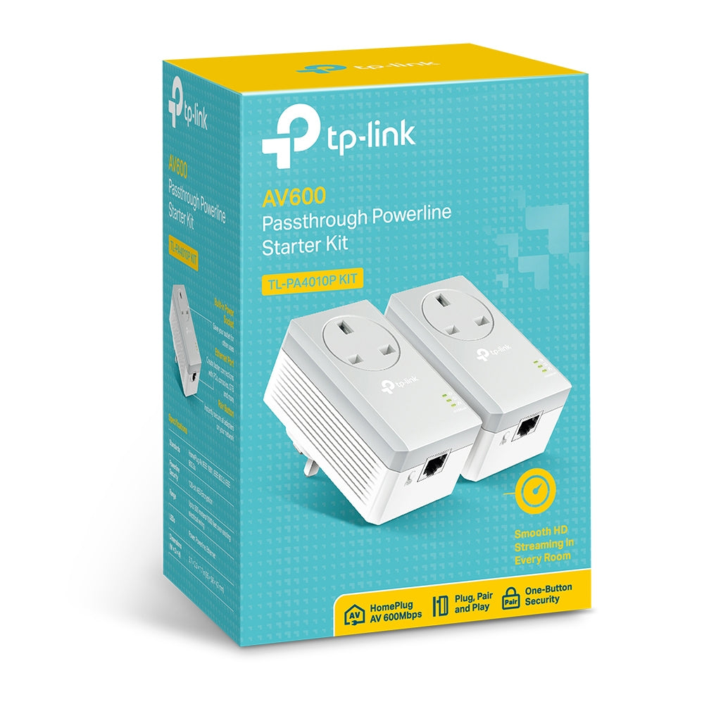 TP-Link Passthrough Powerline 600 Starter Kit